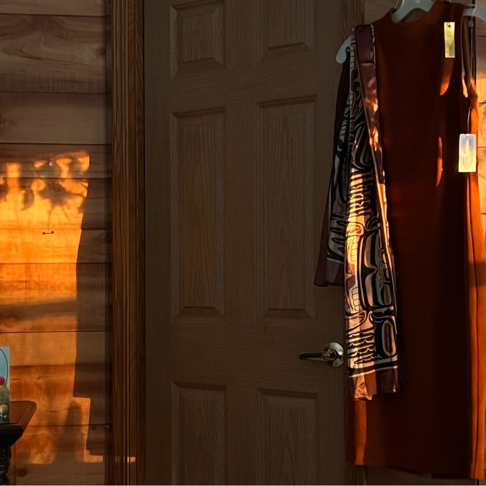 Shines with the sun. Beautiful dress comfort